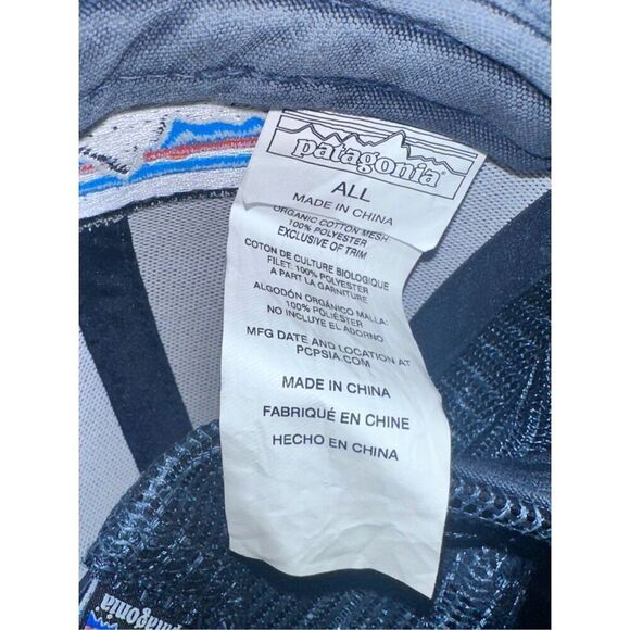 VERY NICE Patagonia Hat Cap Mens Snapback Black Hiking Camping Trail Trek Fishin - Picture 6 of 6